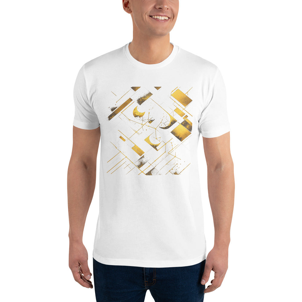 Gilded Lunar Circuit Grid - White