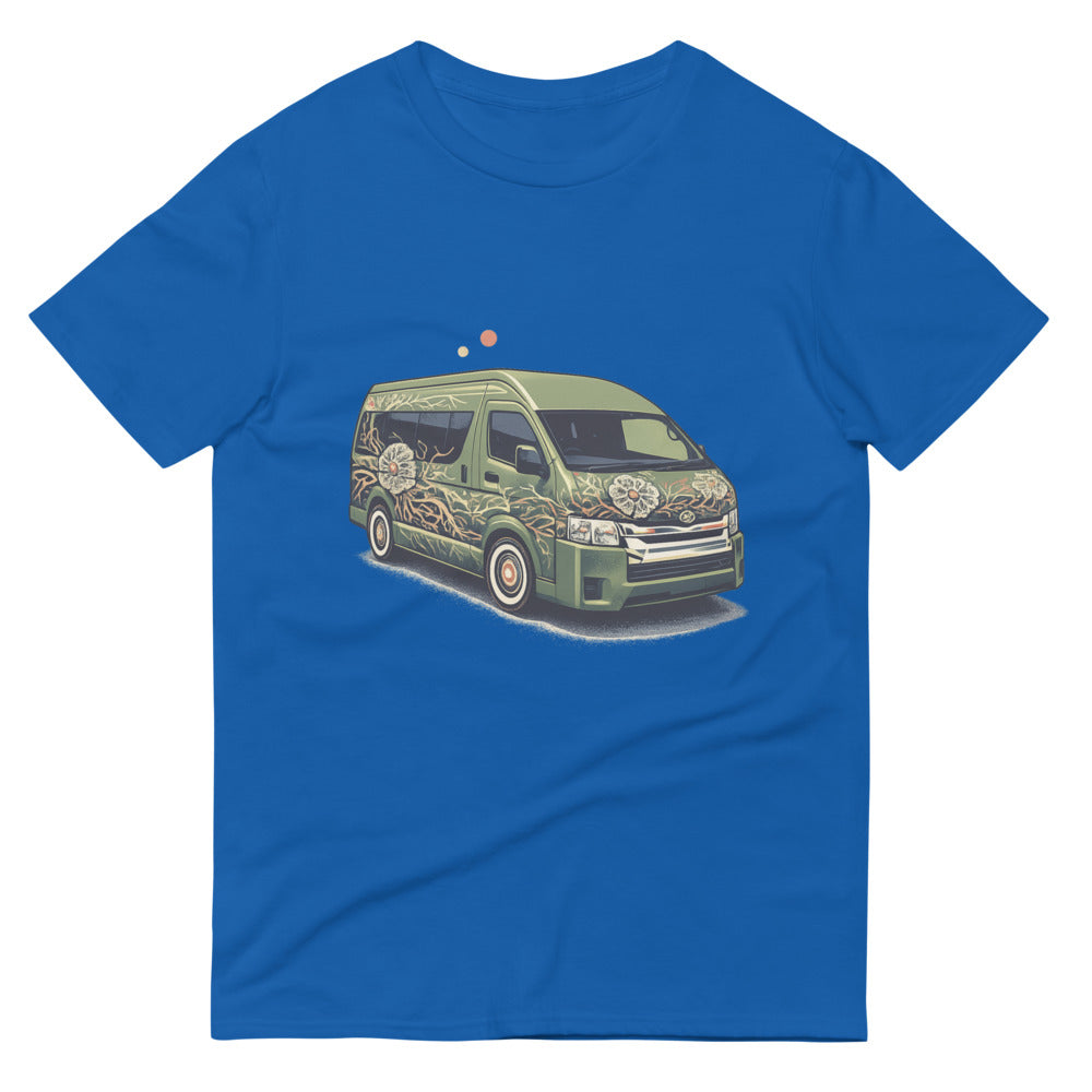 Skeletal Bloom Van Poster - Royal Blue