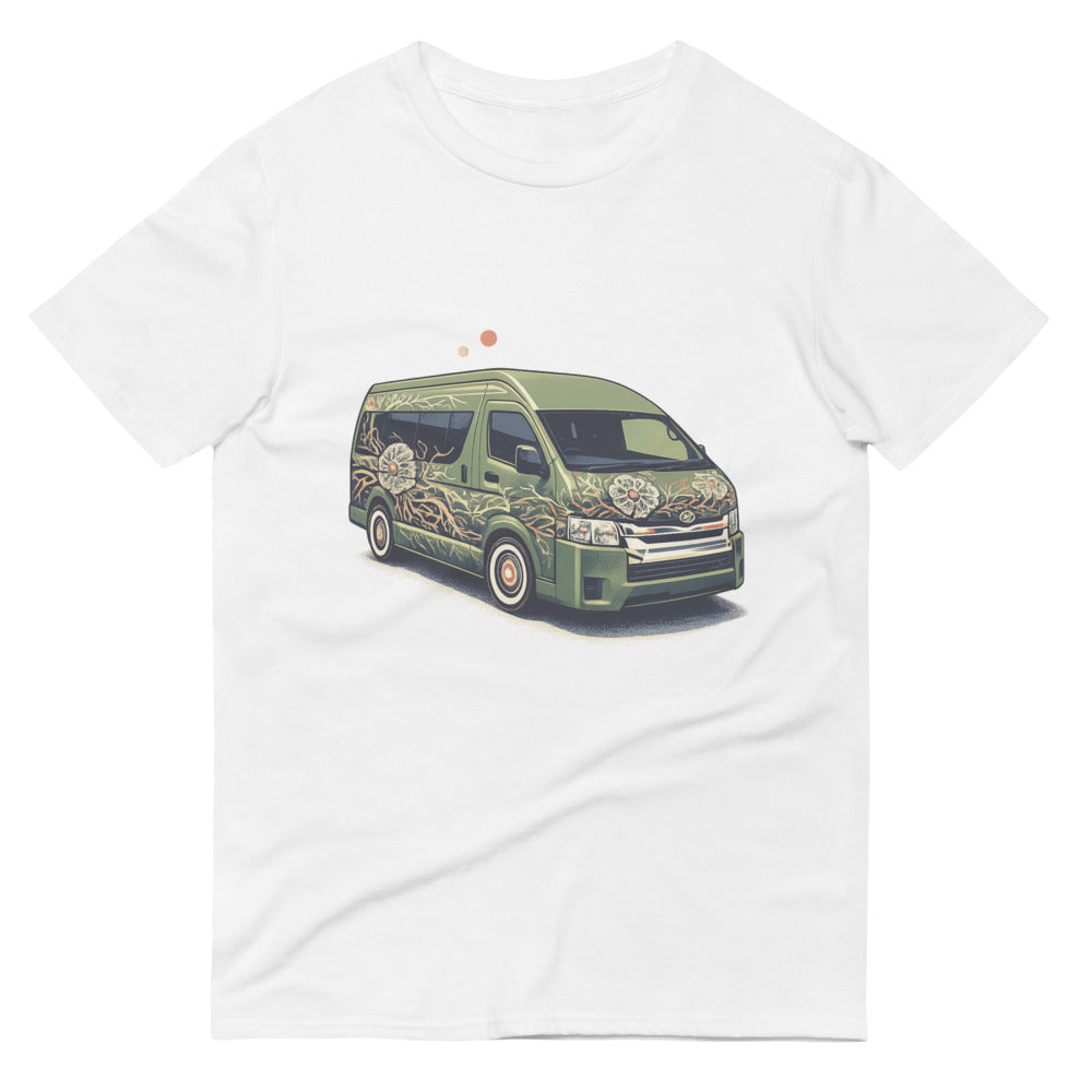Skeletal Bloom Van Poster - White