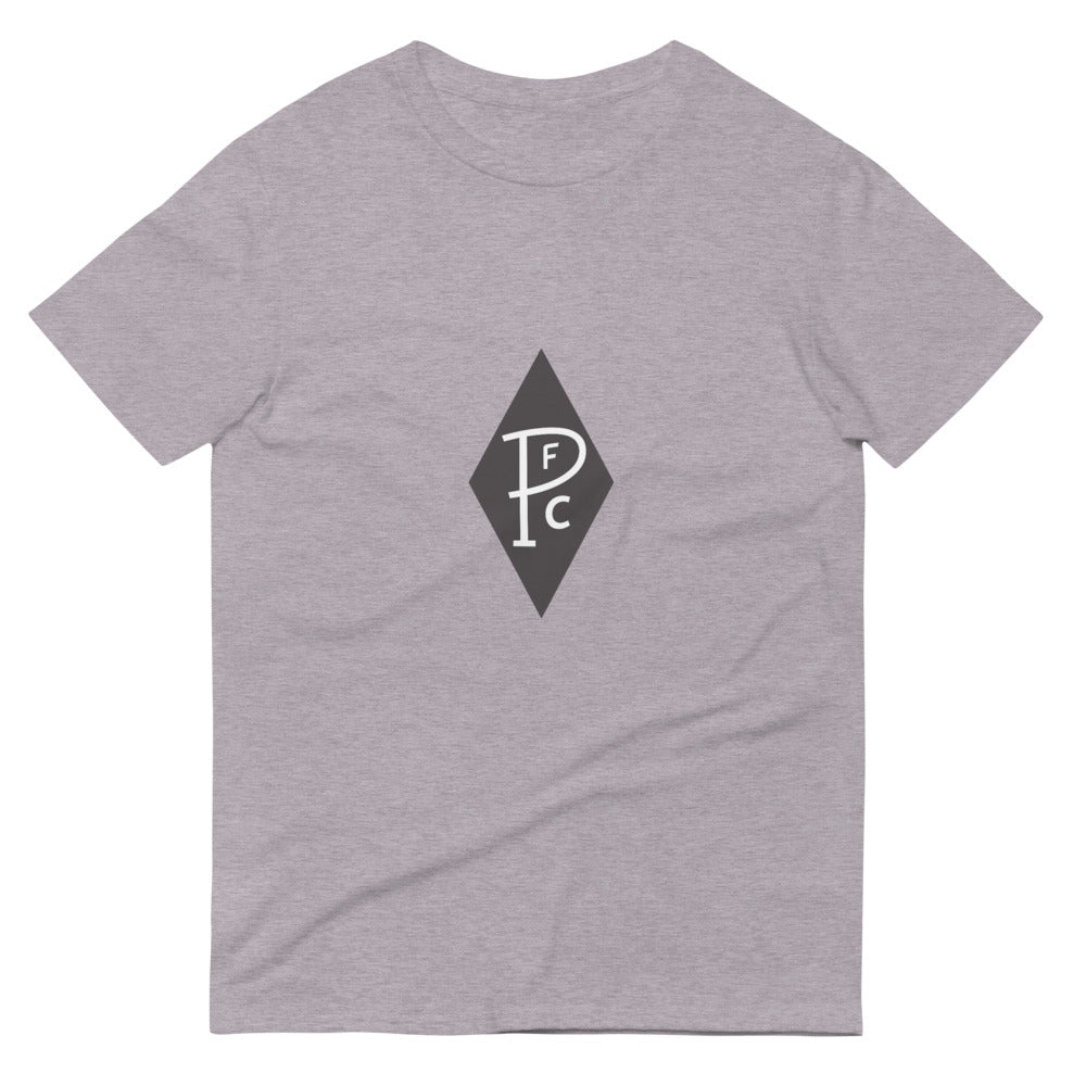 Midnight Diamond Monogram Tee - Heather Grey
