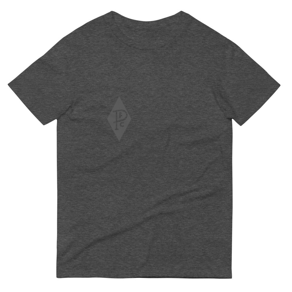 Minimal Diamond Pocket Tee - Heather Dark Grey