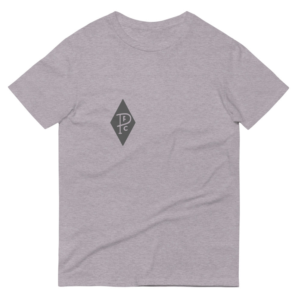 Minimal Diamond Pocket Tee - Heather Grey