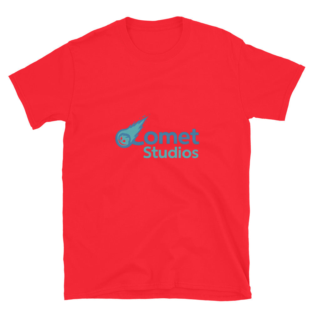 Blue Comet Neon Studio Emblem - Red
