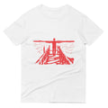 Crimson Horizon Embrace - White