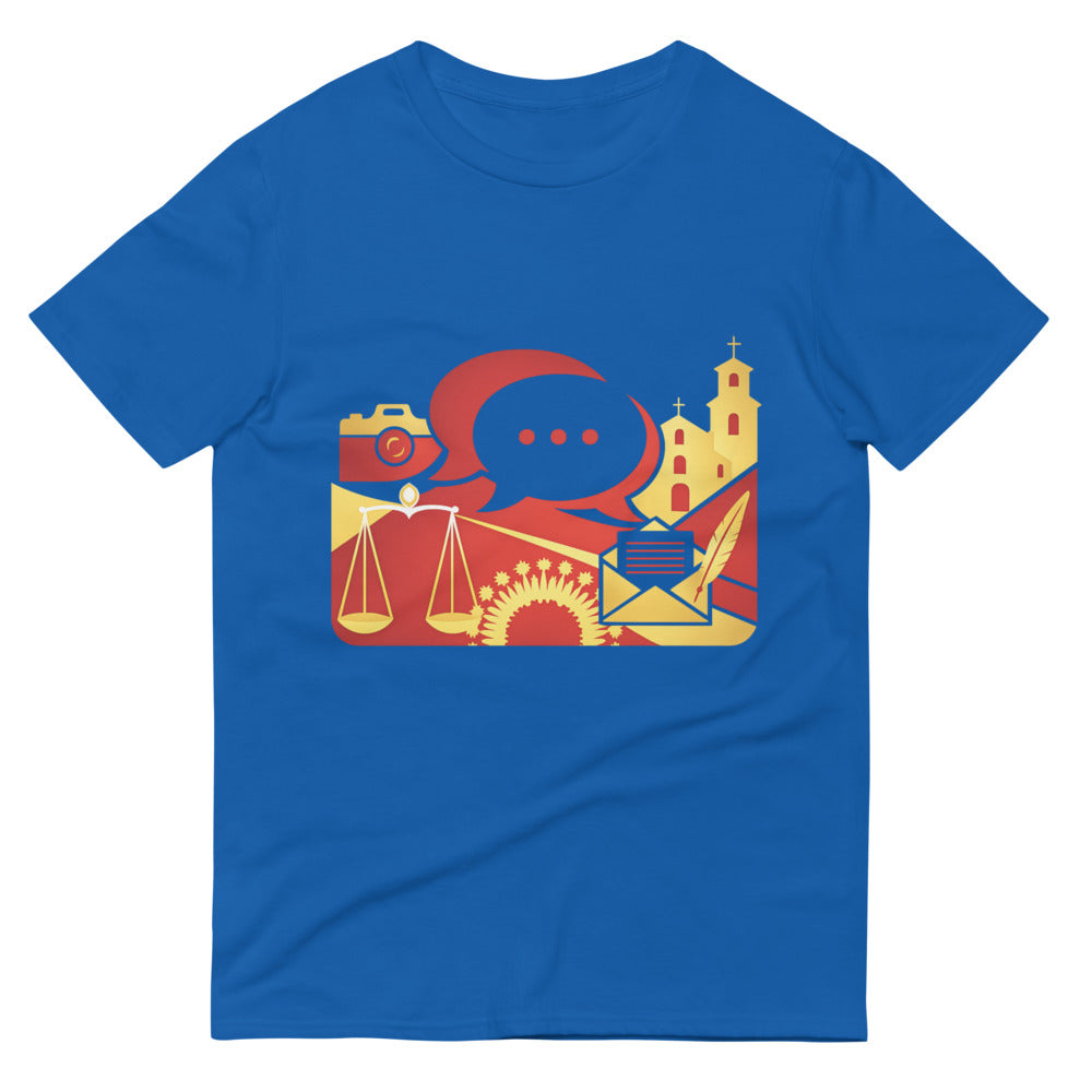Golden Ministry Communications Crest - Royal Blue