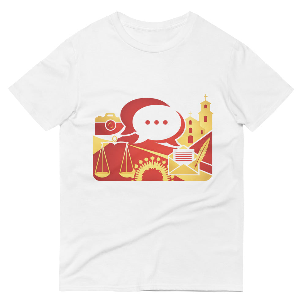 Golden Ministry Communications Crest - White