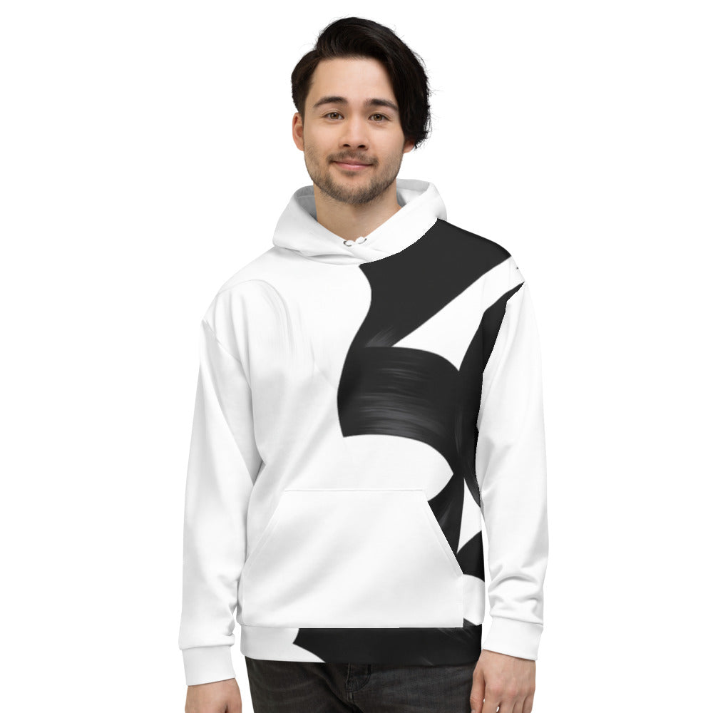 Monochrome Whisper Hoodie - White