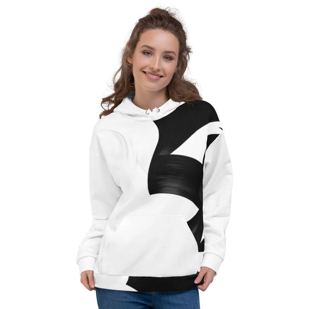 Monochrome Whisper Hoodie - View 1