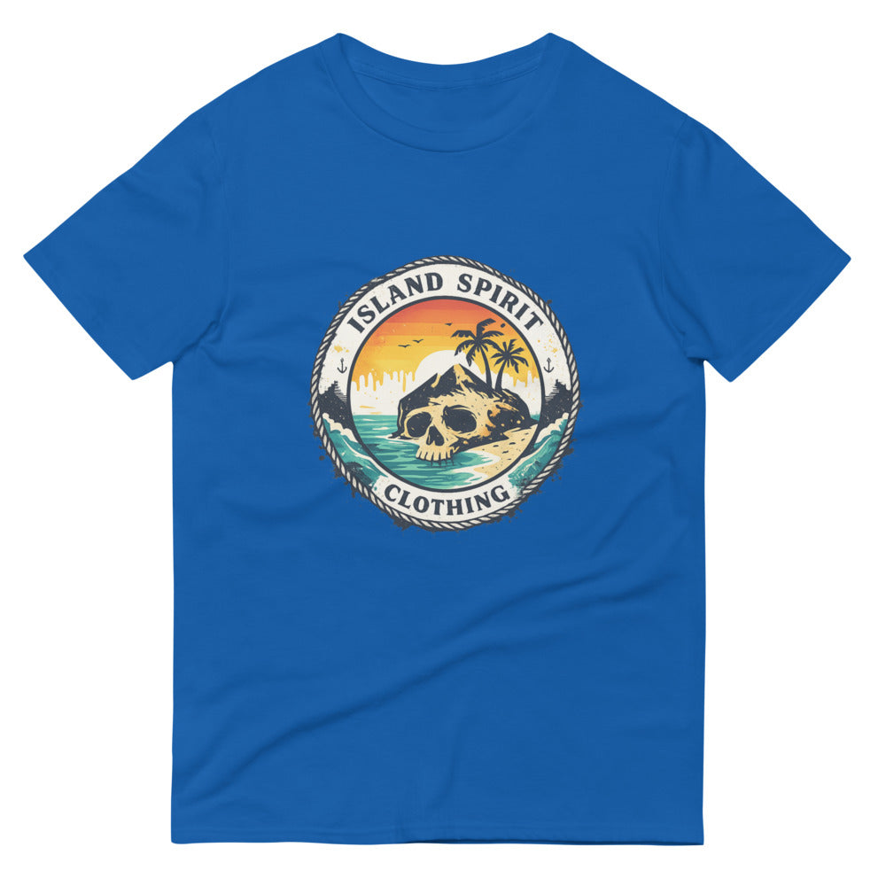 Skull Isle Sunset Emblem - Royal Blue