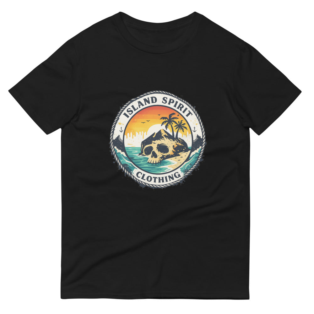Skull Isle Sunset Emblem - Black