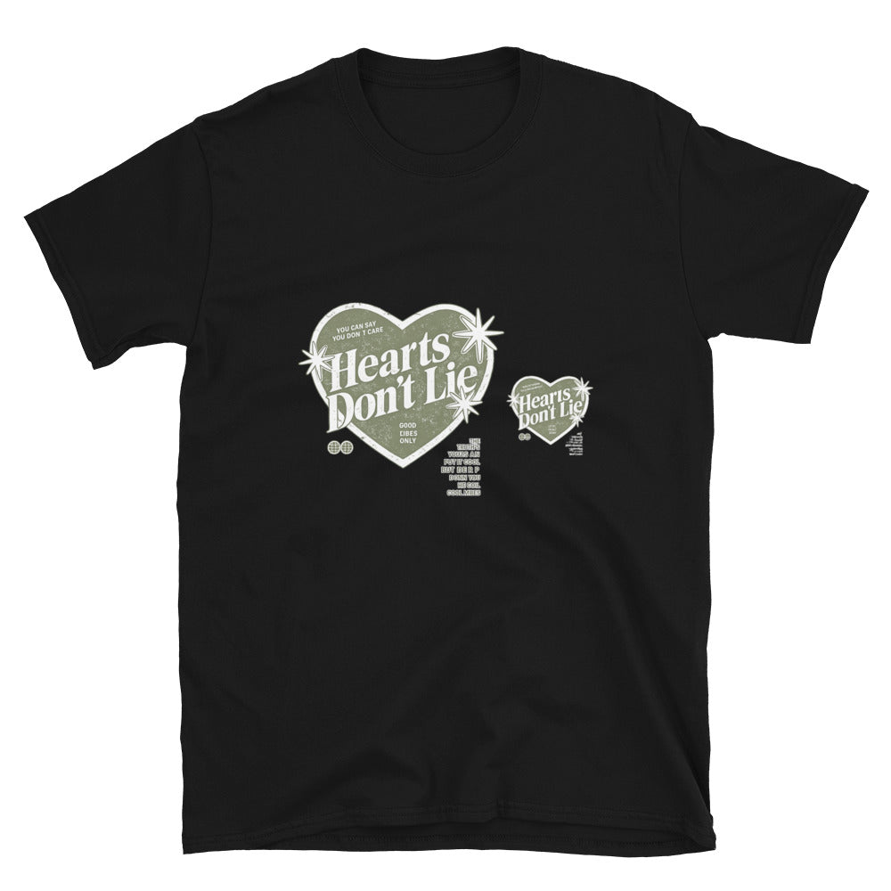Hearts Don't Lie Retro Tee - Black
