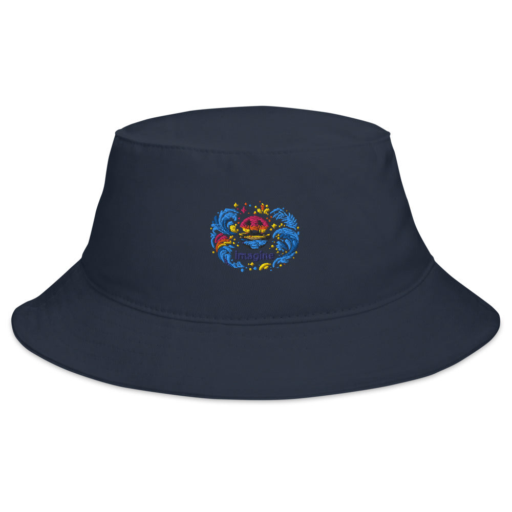 Imagine Island Neon Emblem - Navy