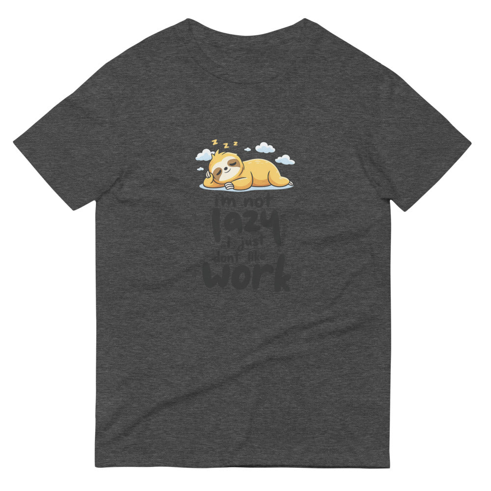 Not Lazy Just Resting Tee - Heather Dark Grey