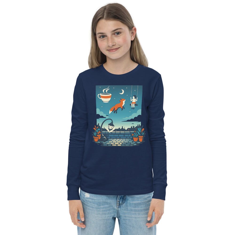 Moonlit Rooftop Reverie - Navy