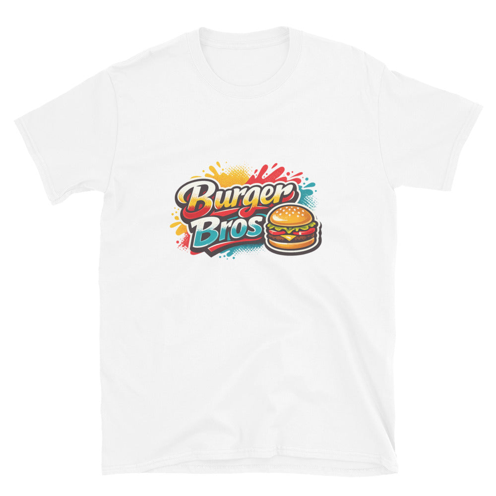 Burger Bros Neon Splash Tee - White