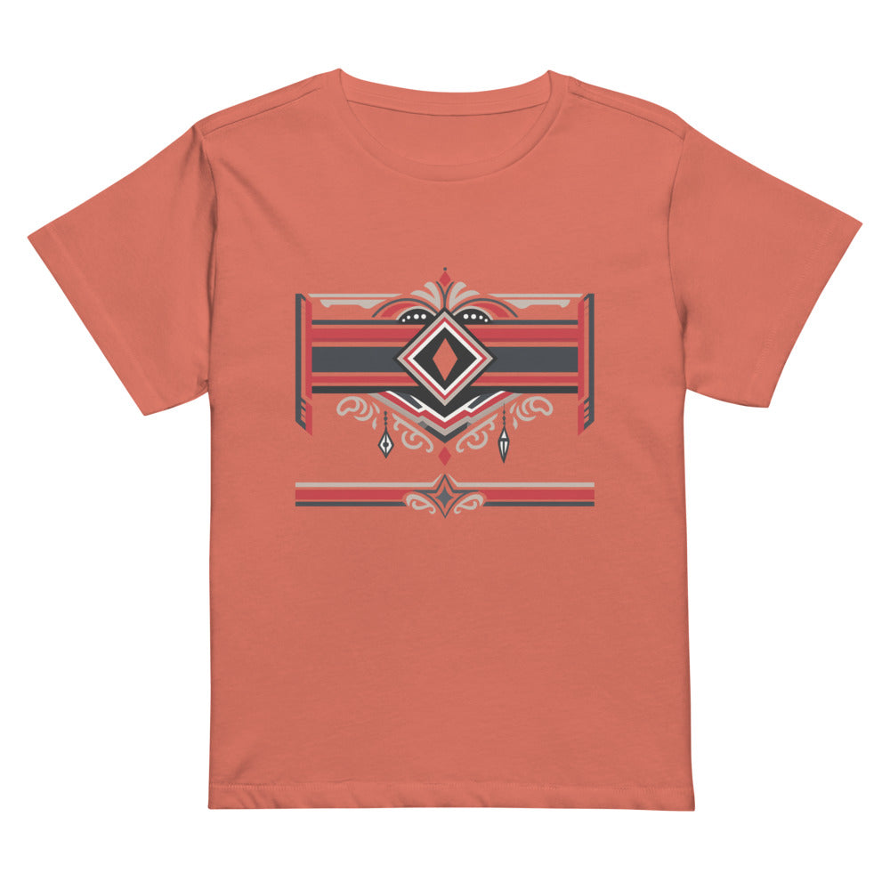 Midnight Ruby Deco Boxy Tee - Red Sorbet