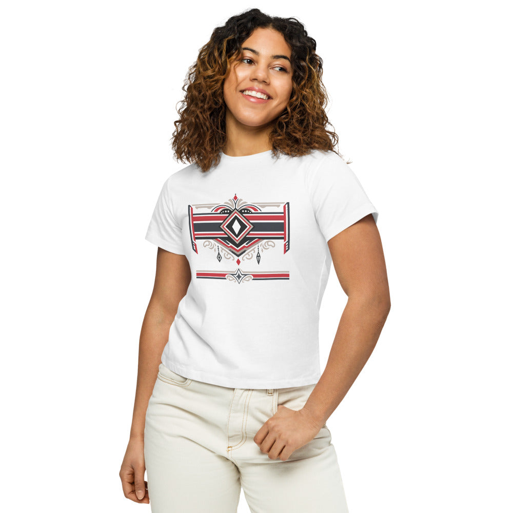 Midnight Ruby Deco Boxy Tee - View 1
