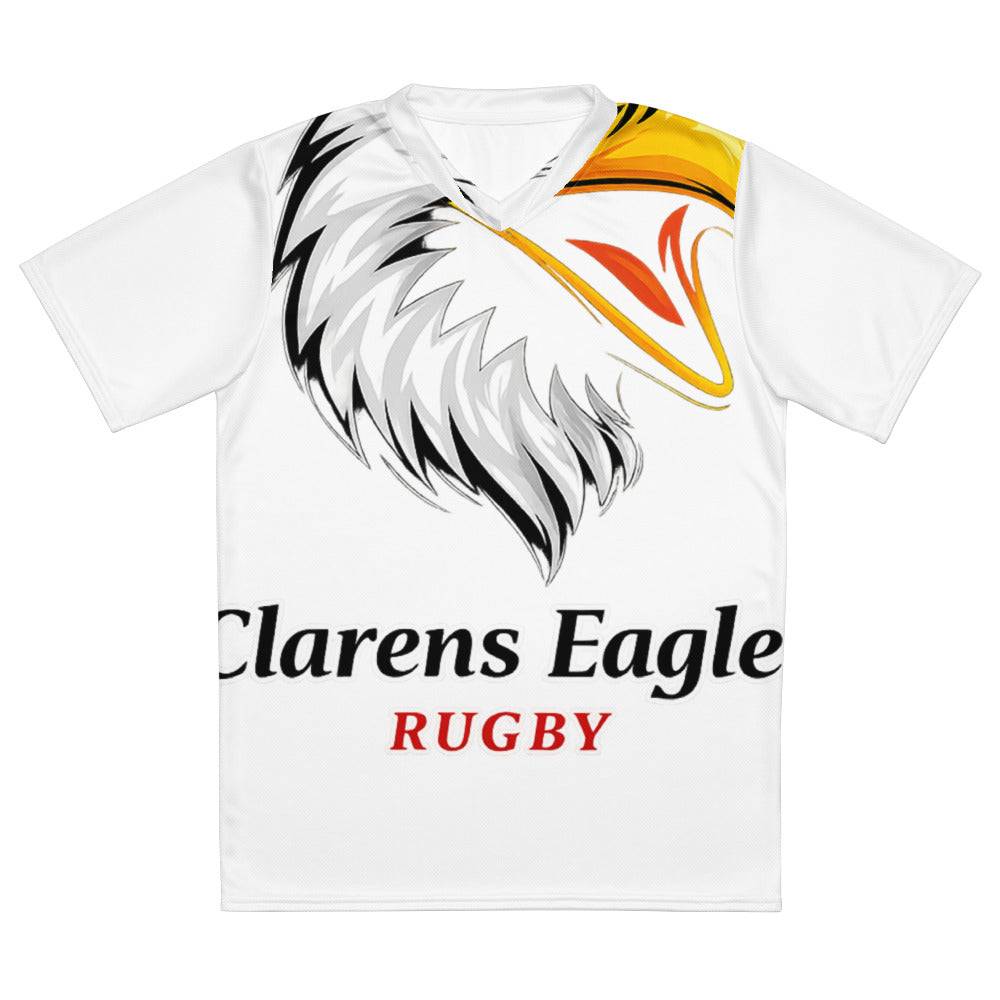 Golden Beak Rugby Emblem - White
