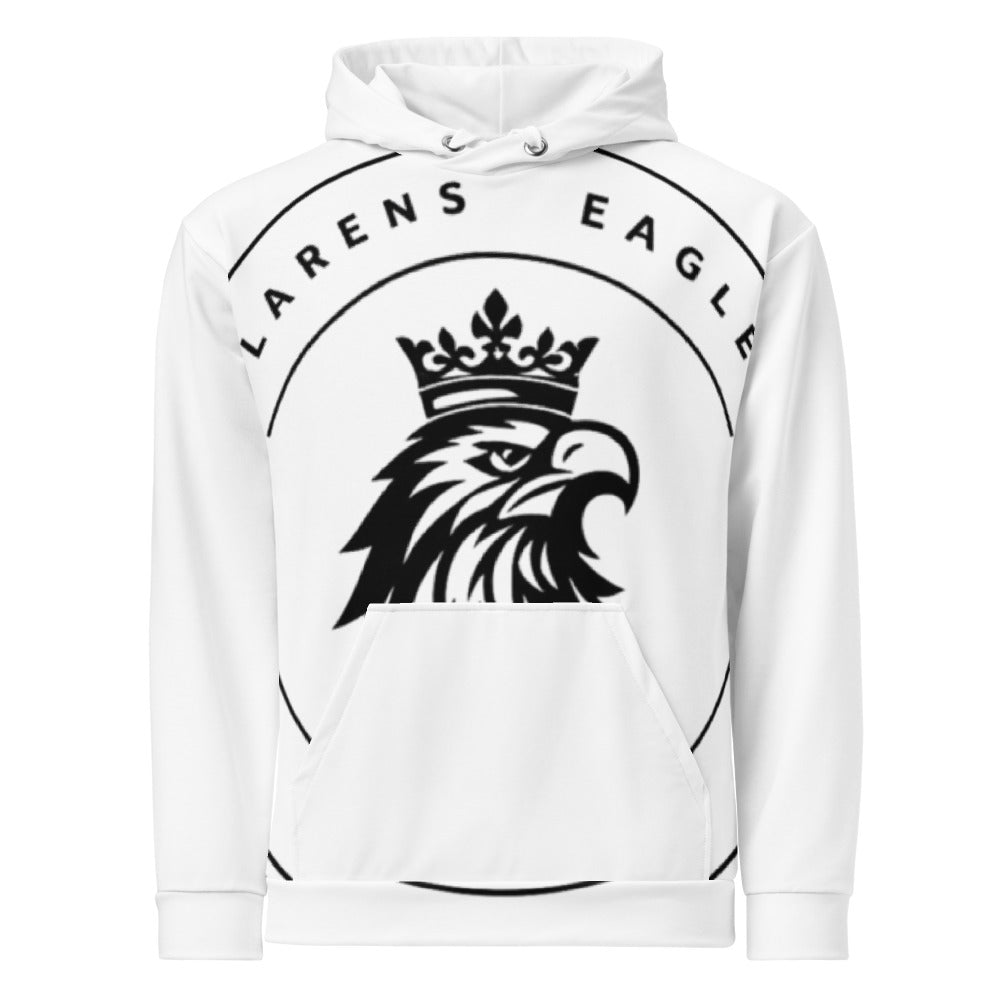 Crowned Eagle Rugby Crest - White
