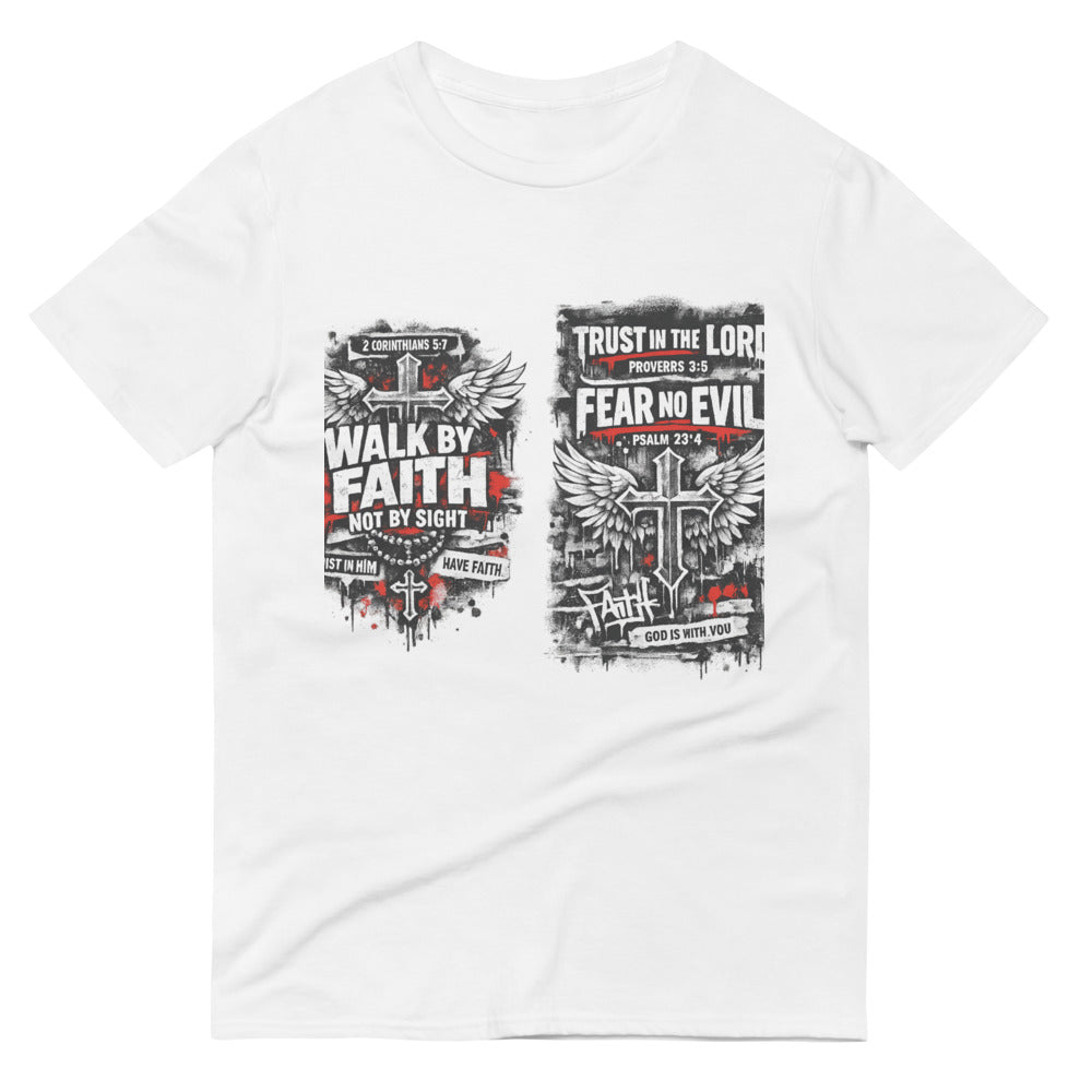 Faith Over Fear Graffiti Tee - White