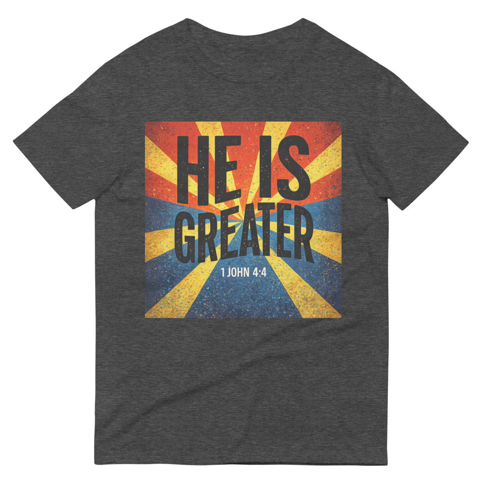 Radiant Faith Victory Tee - Heather Dark Grey