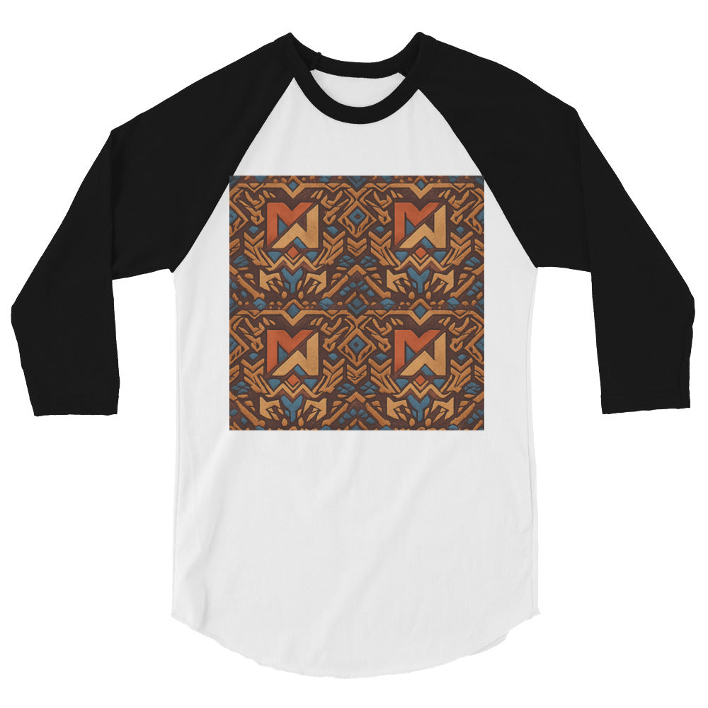 Terracotta Teal Tapestry - White/Black