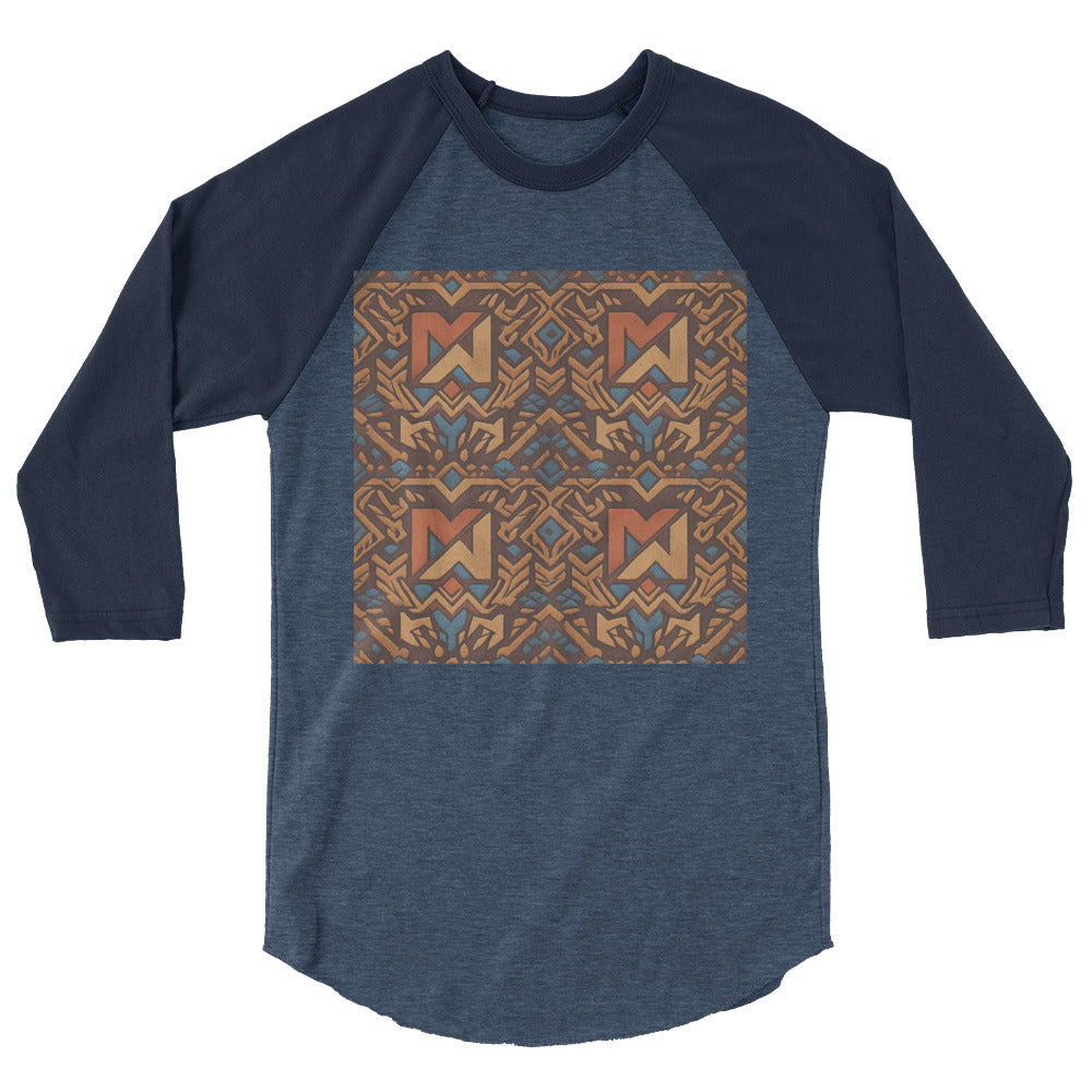Terracotta Teal Tapestry - Heather Denim/Navy