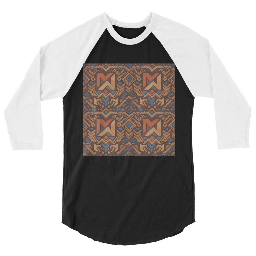 Terracotta Teal Tapestry - Black/White