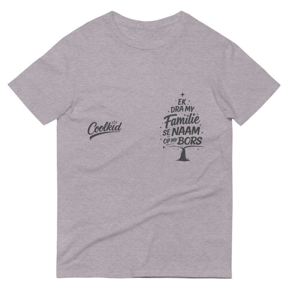 Family Name Tree Tee - Heather Grey