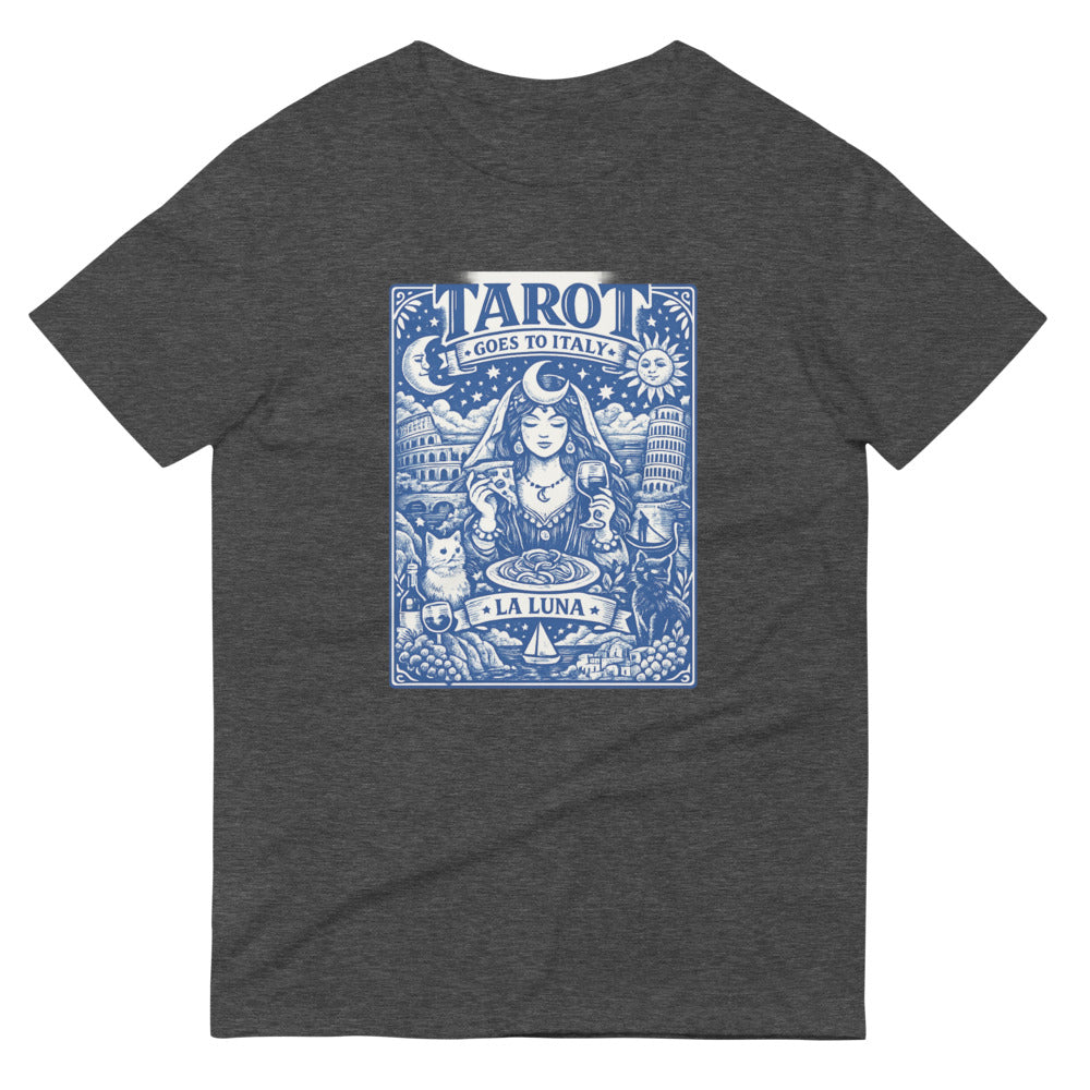 Blue La Luna Italian Tarot Print - Heather Dark Grey