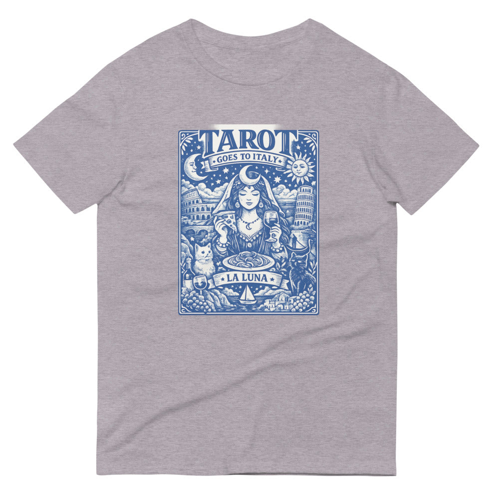 Blue La Luna Italian Tarot Print - Heather Grey