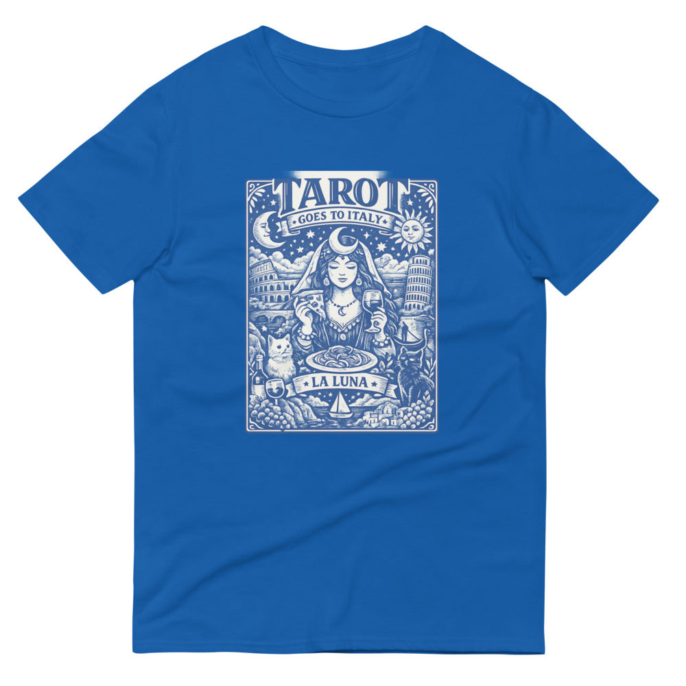 Blue La Luna Italian Tarot Print - Royal Blue