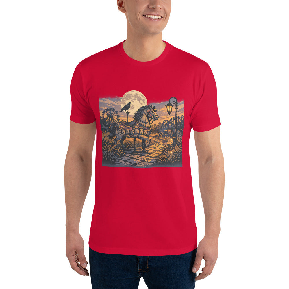 Moonlit Carousel Echoes - Red