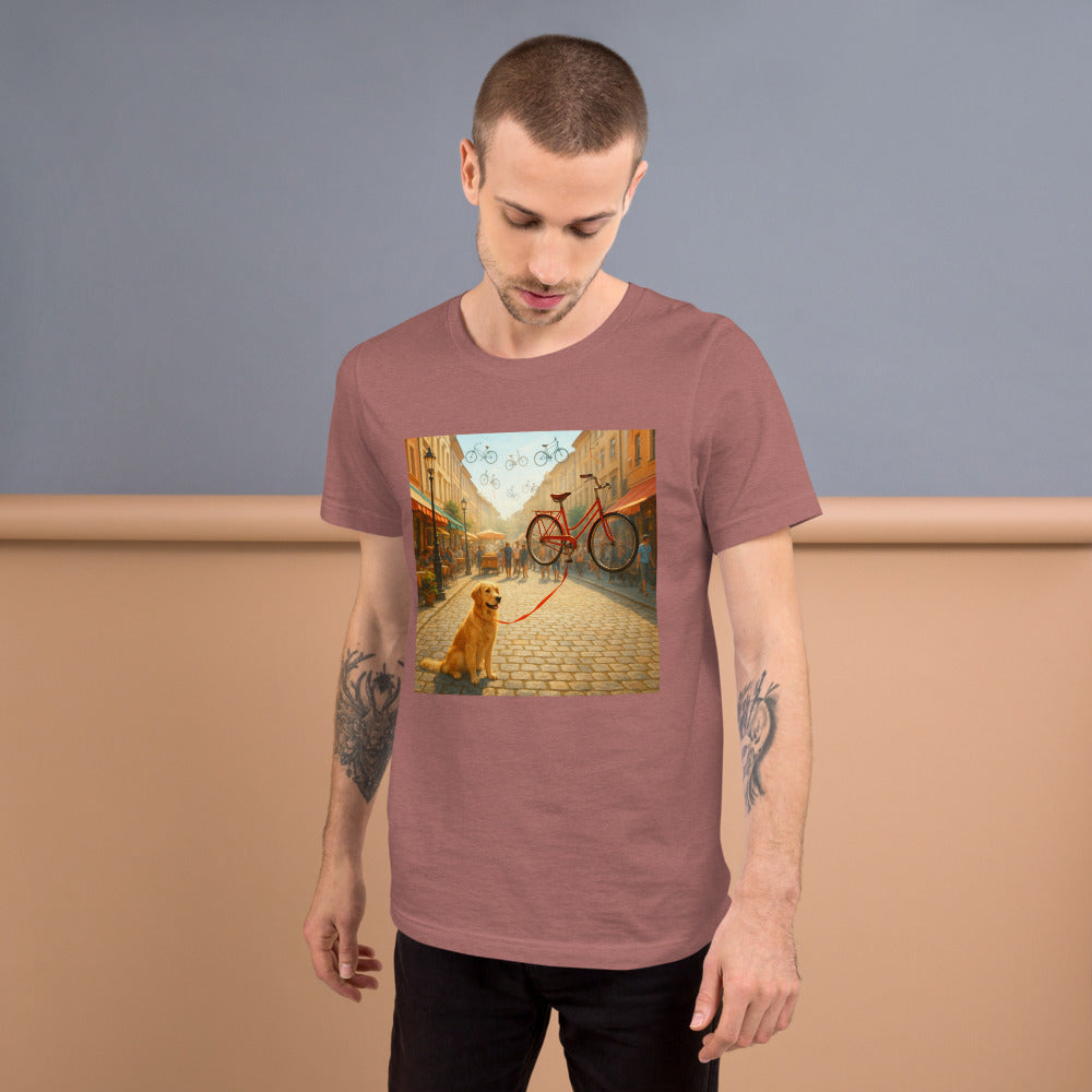 Sunlit Cobblestone Bicycle Balloons - Heather Mauve