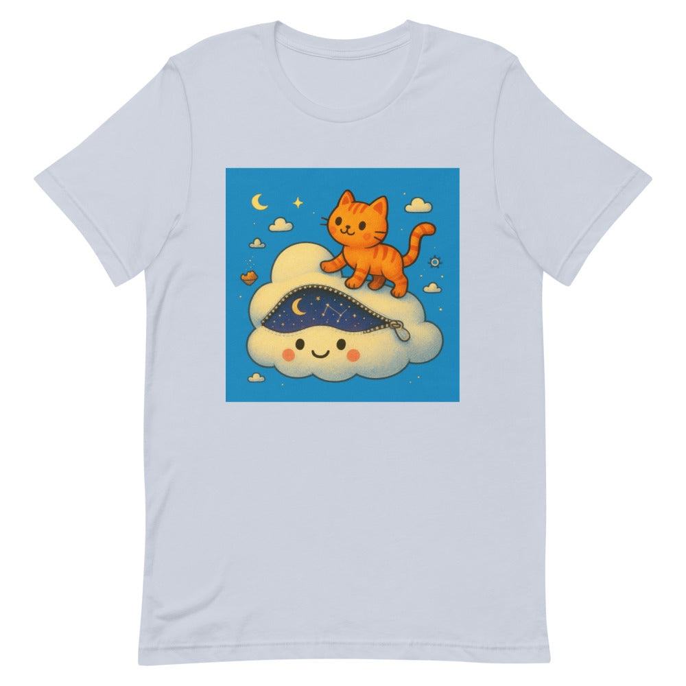 Stitched Stardust Tabby Cloud - Light Blue