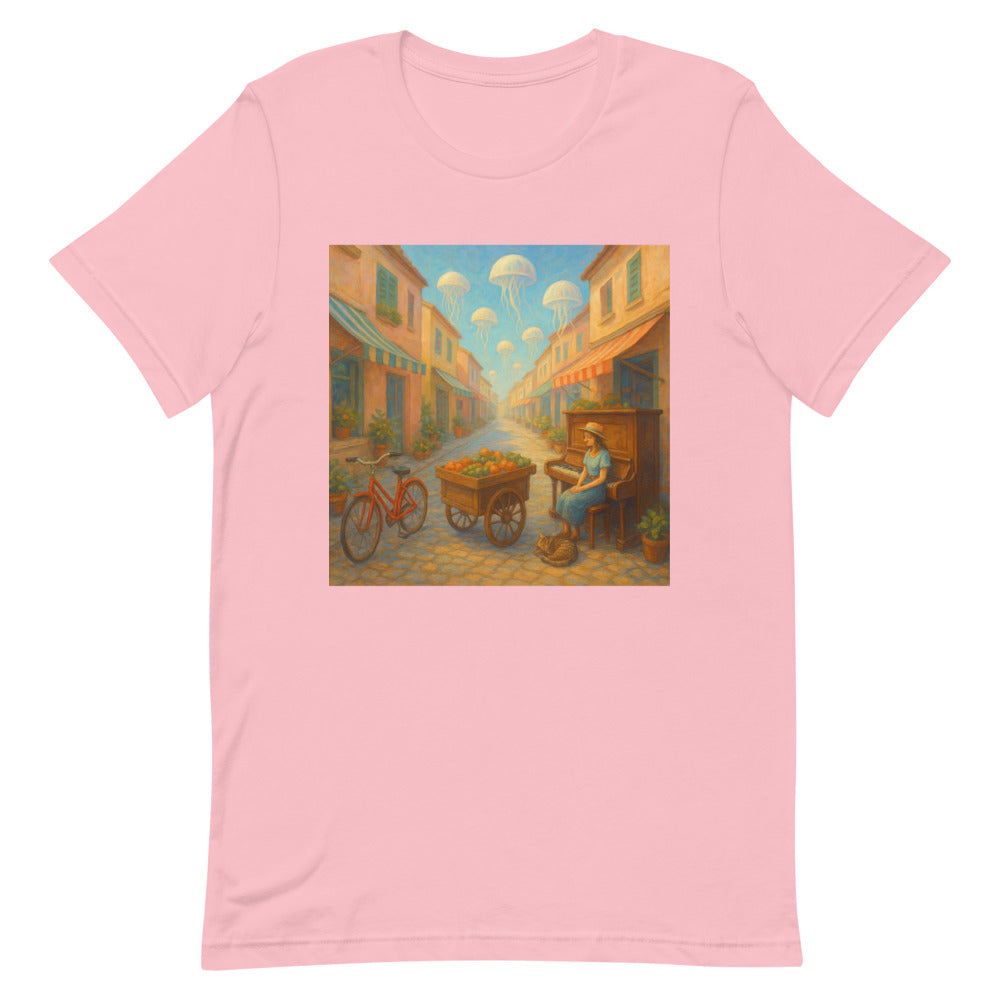 Jellyfish Lantern Market Art Print - Pink