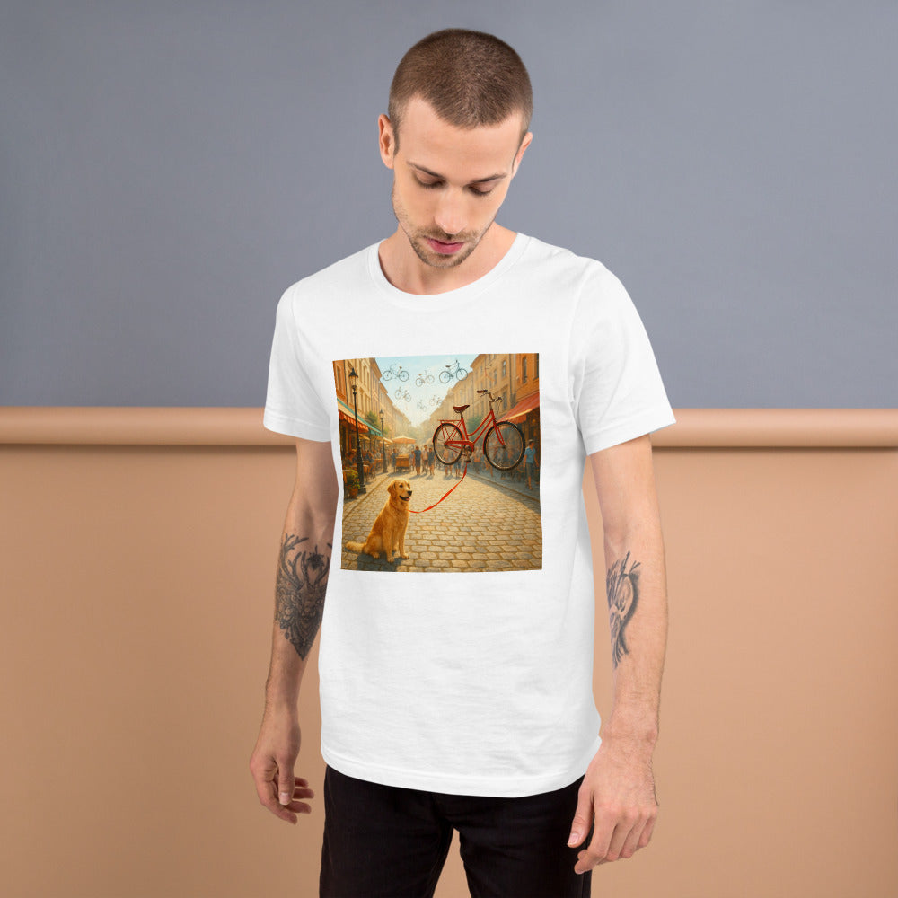 Sunlit Cobblestone Bicycle Balloons - White