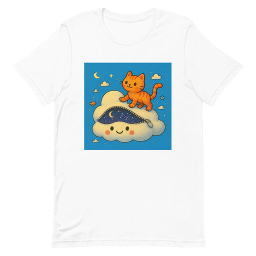 Stitched Stardust Tabby Cloud - White